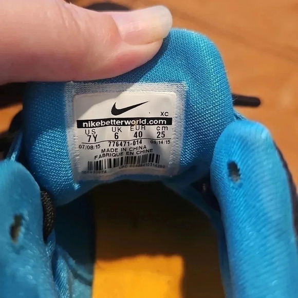 Nike LeBron Soldier IX Kids Sneakers/Shoes - Size 7Y - Blue/Black - Picture 7 of 7